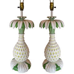 Palm Beach Regency Pineapple Lamps