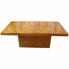 Milo Baughman Burl Dining Table