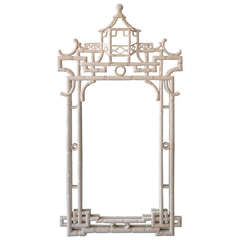 Faux Bamboo Pagoda Mirror