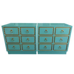 Pair of Dorothy Draper Style Chests