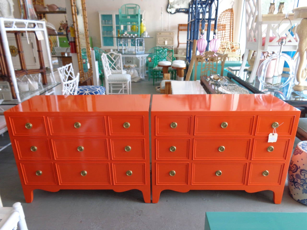 Pair of Regency Style Chests