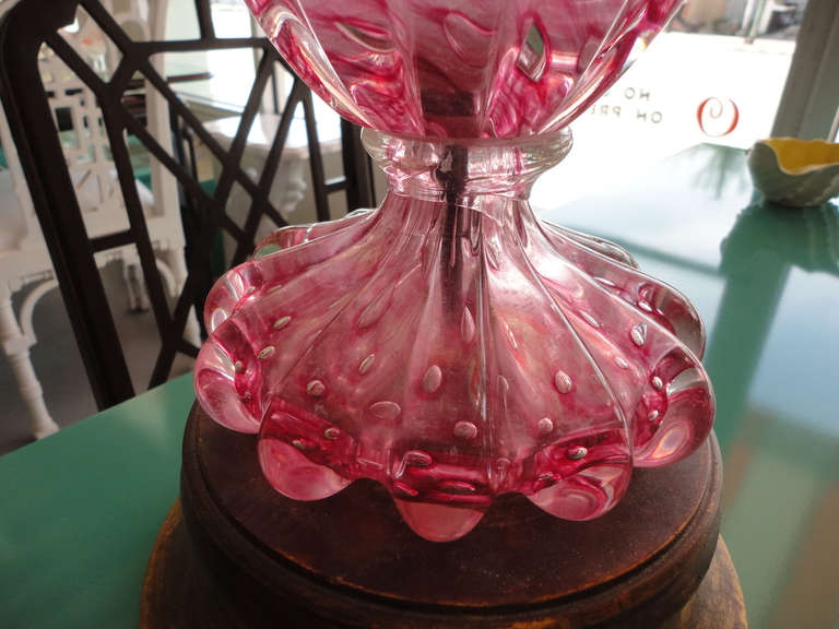Murano Glass Pink Murano Lamps