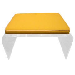 Lucite Waterfall Bench