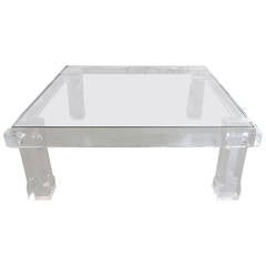 "VJJ" Lucite Coffee Table, 1977
