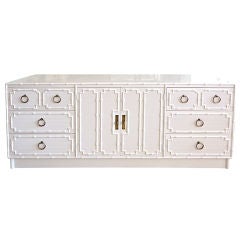 Faux Bamboo Credenza