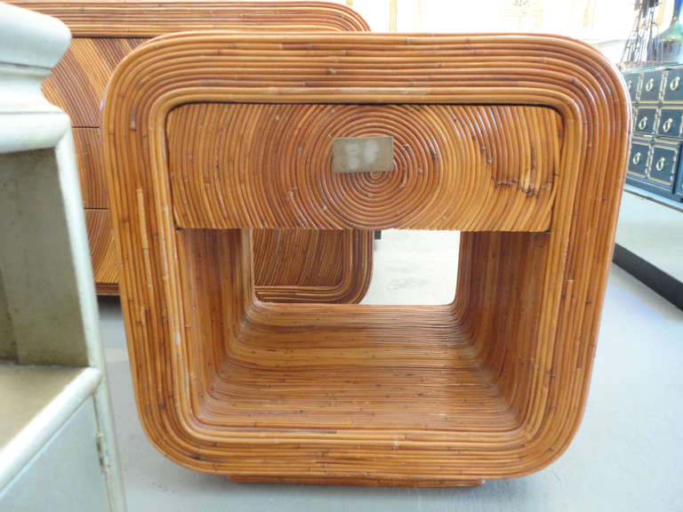 Rattan Dresser and Night Stand 4