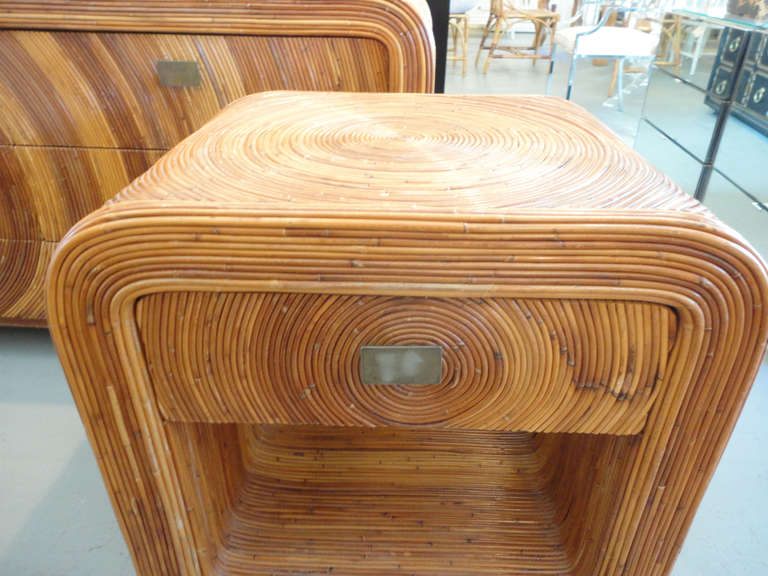 Rattan Dresser and Night Stand 5