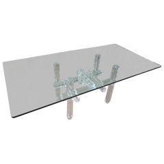 Lucite CityScape Dining Table
