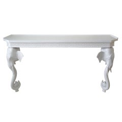 Fretwork Elephant Console