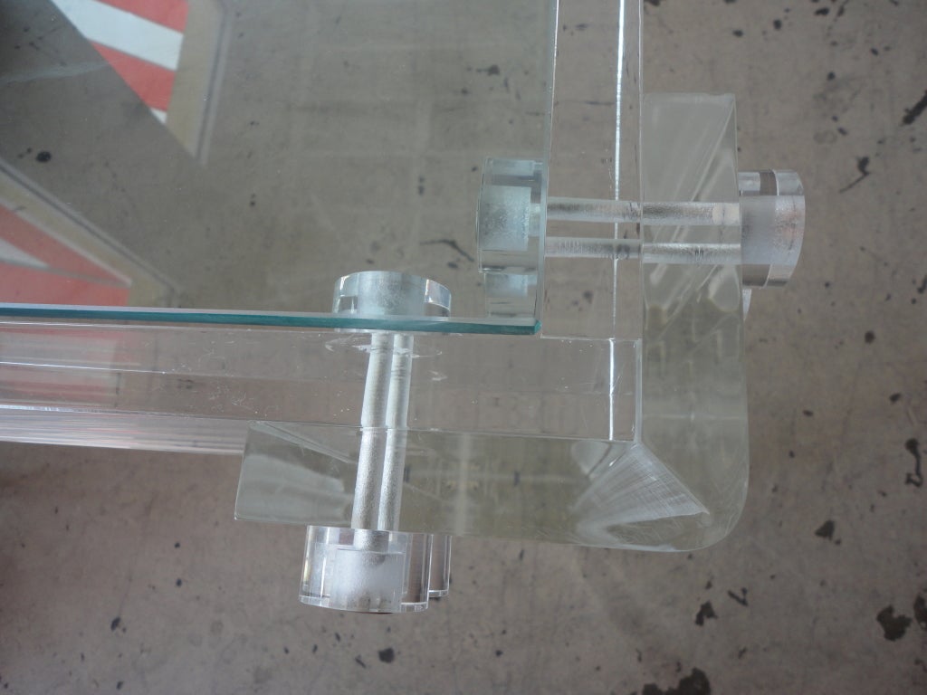 American Lucite Dining Table