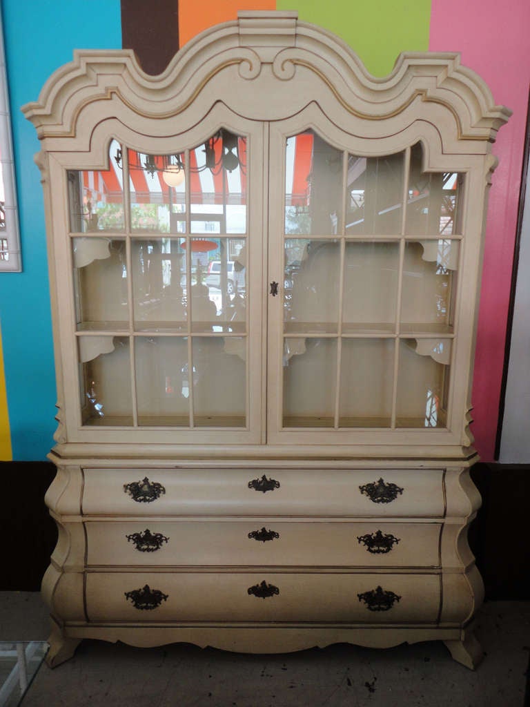 Vintage Dorothy Draper cabinet designed by Dorothy Draper.