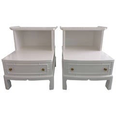 Pair of Pagoda Step Tables