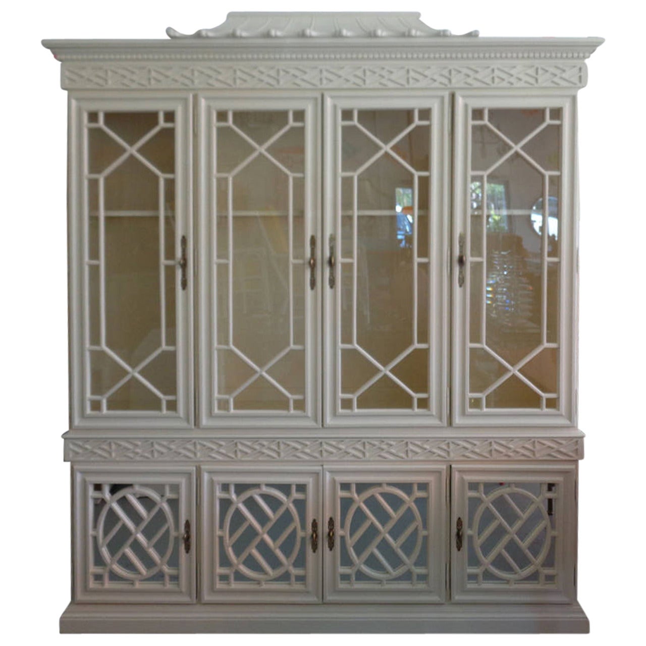 Fretwork Chippendale Pagoda Cabinet