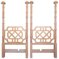 Hollywood Regency Style Twin Headboards