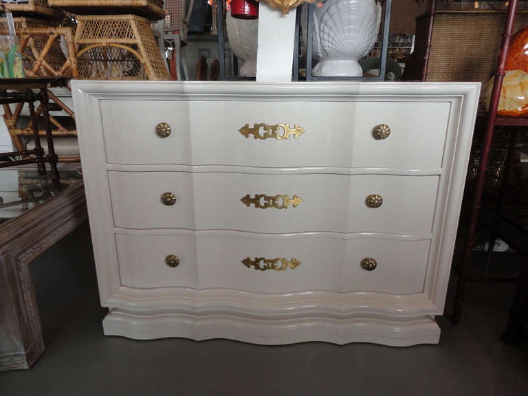 Pair of Hollywood Regency Style Drexel Chests