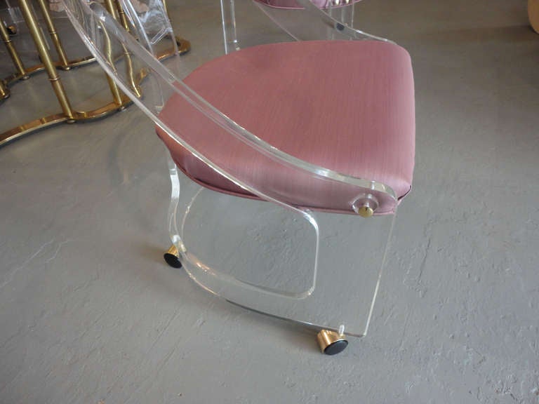Lucite Spoon Back Chairs 1