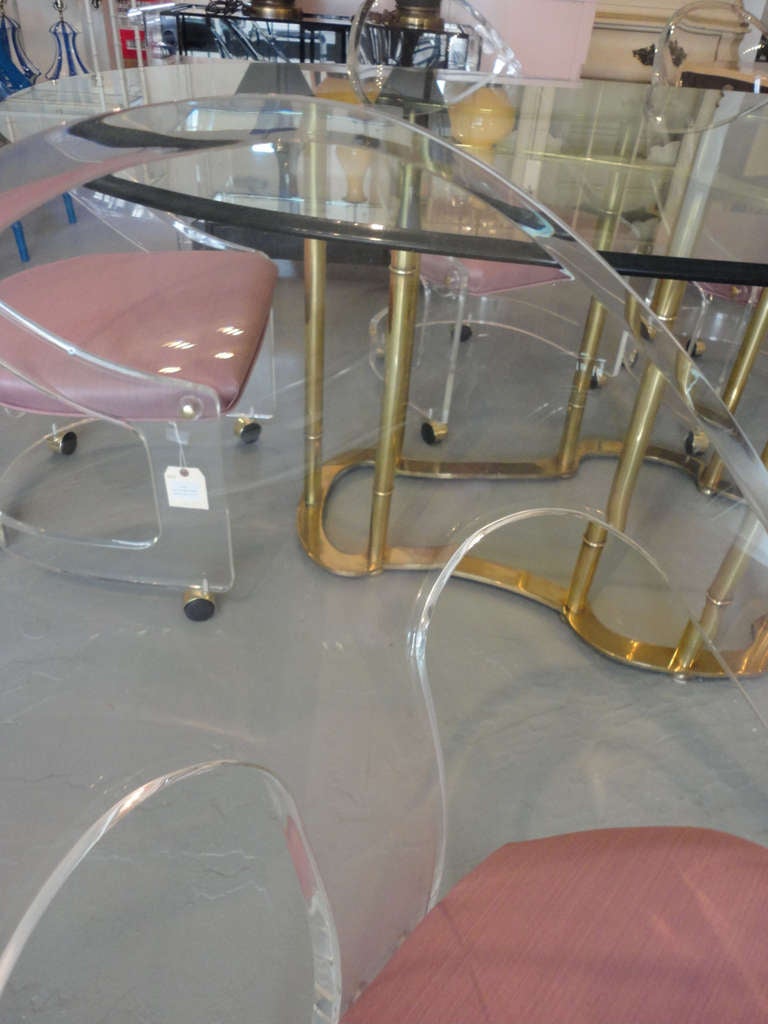 Lucite Spoon Back Chairs 2