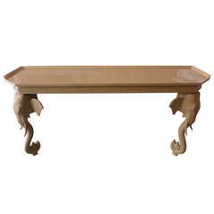 Fretwork Elephant Console