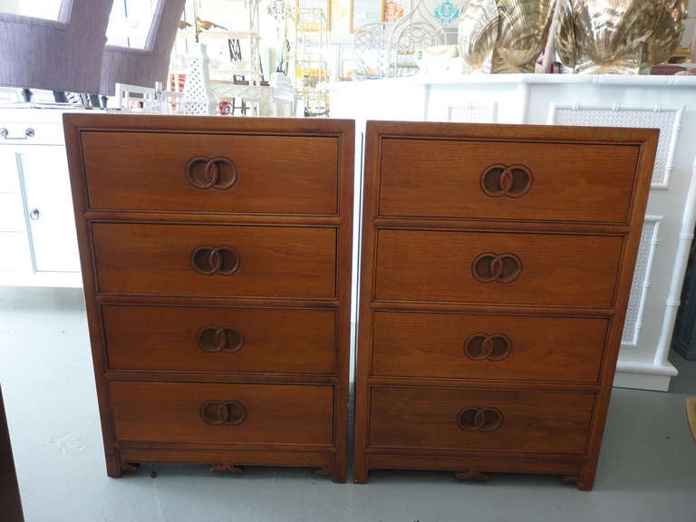 Pair of Baker Nightstands designed by Michael Taylor