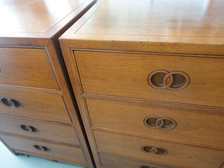 Pair of Baker Nightstands In Good Condition In West Palm Beach, FL