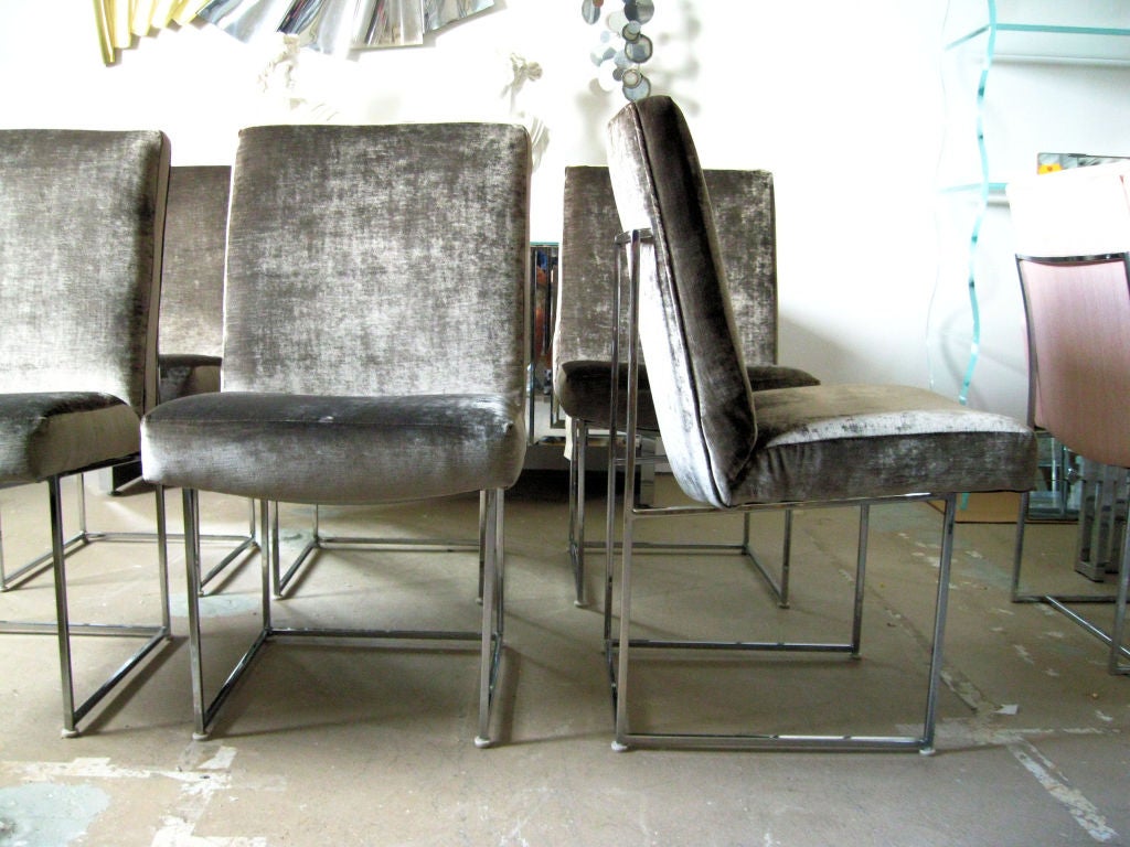 American Set of 6 Milo Baughman Chairs