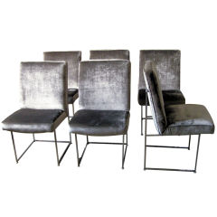 Set of 6 Milo Baughman Chairs