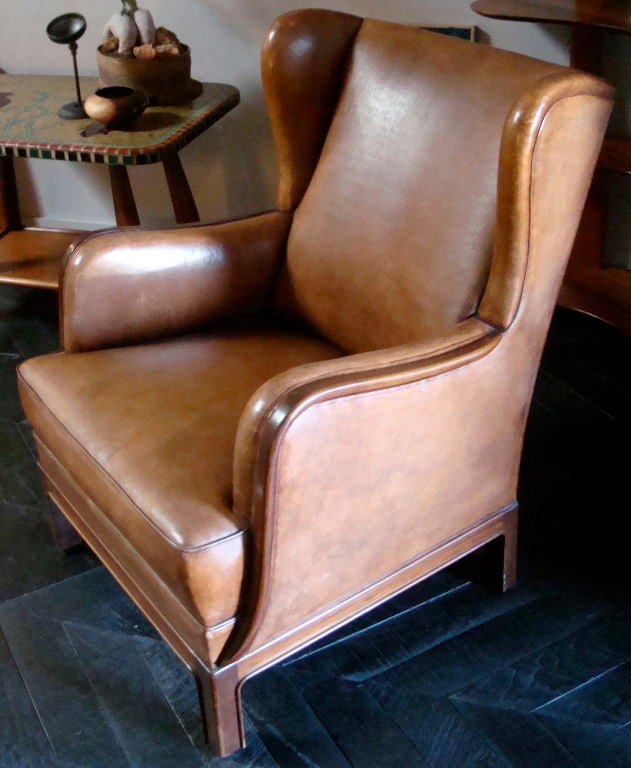 FRITS HENNINGSEN WINGBACK ARM CHAIR, DENMARK, c. 1940