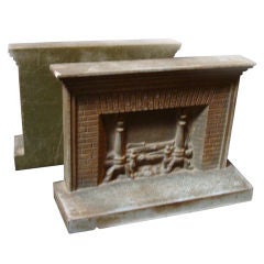 Antique Bradley & Hubbard Fireplace Bookends