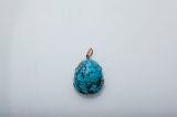TURQUOISE AND GOLD PENDENT