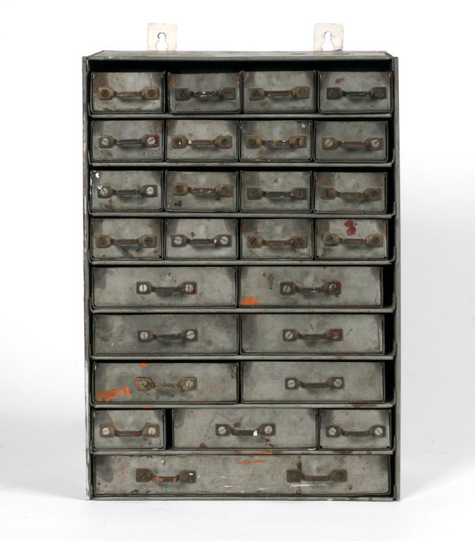 American Vintage Metal Multi-drawer Cabinets For Sale