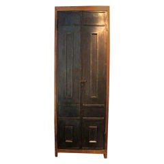 Vintage ELEGANT  STEEL PANEL DOOR CABINET