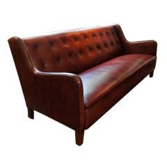 Ole Wanscher Leather Sofa