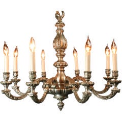 LARGE Vintage French Rococo 8-Arm Chandelier Lighting