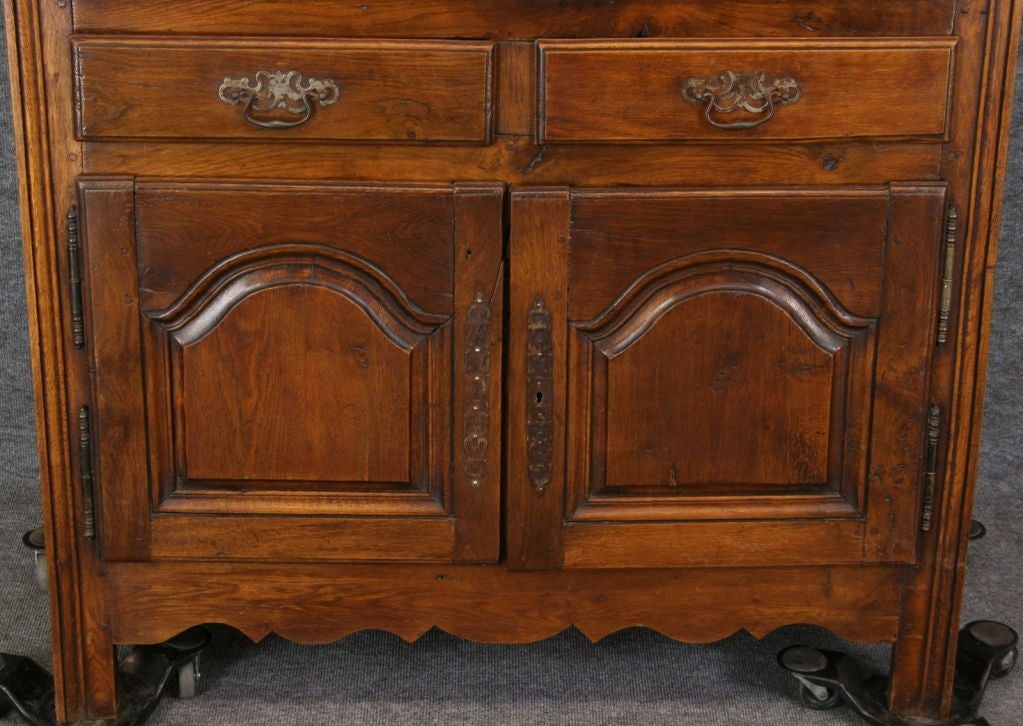 Antique French Country Oak Cabinet Cupboard Armoire 2