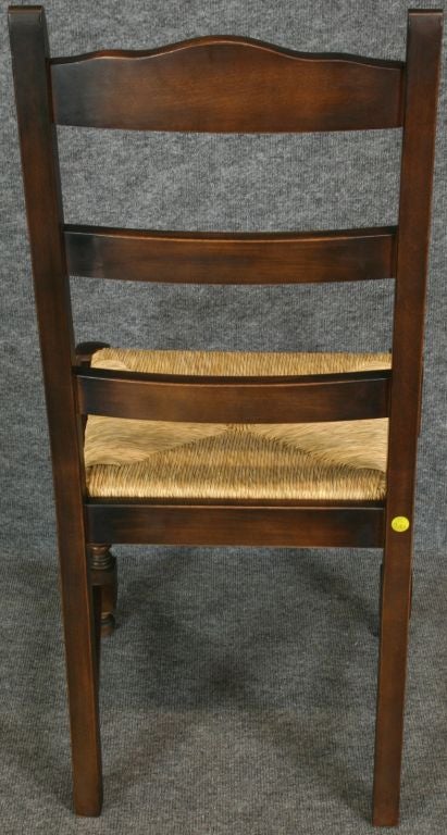 Set 6 Vintage Rustic French Country Dining Chairs Oak 4