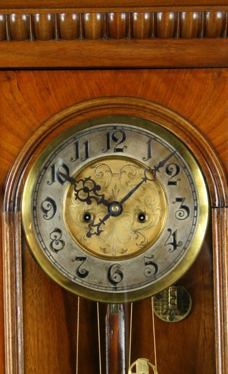 Antique German Regulator Wall Clock Gustav Becker Lion 1