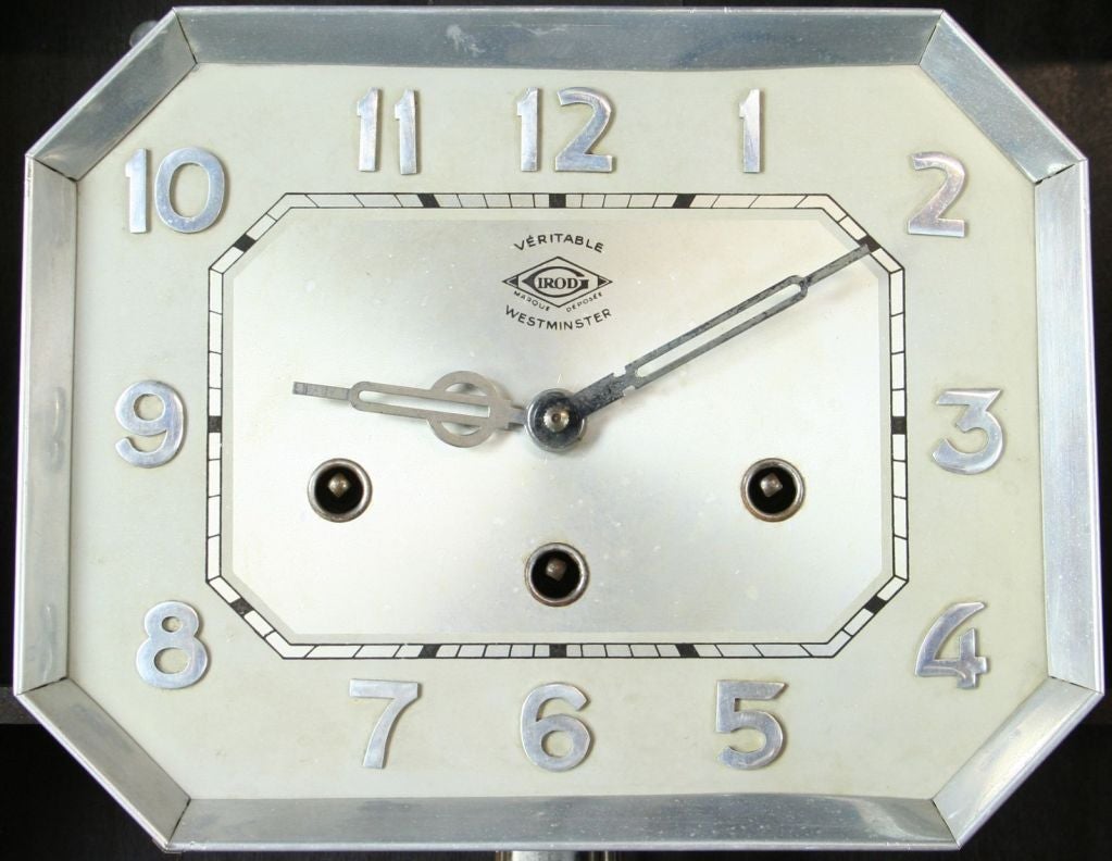 Large Antique Art Deco Westminster Regulator Wall Clock 2