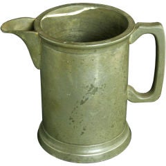 Vintage English Pewter Tankard 1/2 Liter Stein Farmiloe
