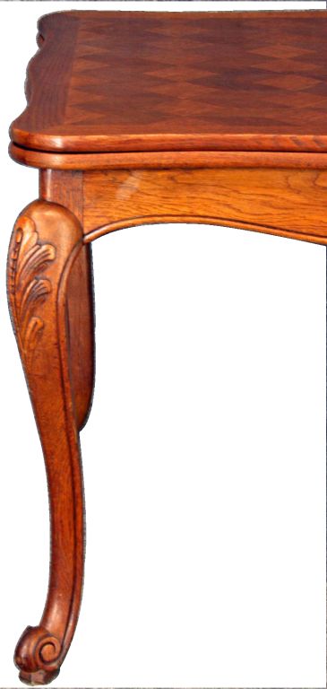 Vintage French Country Louis XV Parquetry Table