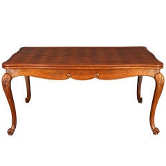 Vintage French Country Louis XV Parquetry Table