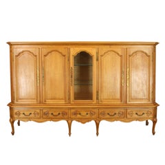 Large Vintage French Country Louis XV Cabinet Sideboard