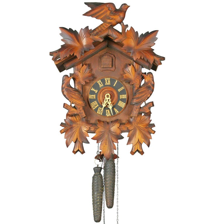 Vintage German Black Forest Cuckoo KooKoo Clock For Sale