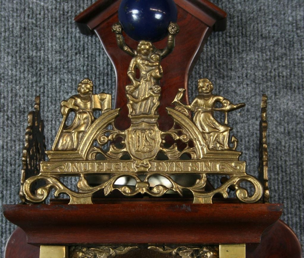 Vintage Dutch Zaandam Zaanse Atlas Pendulum Wall Clock For Sale at