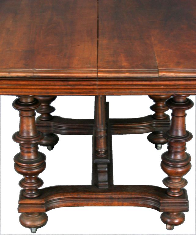 Antique French Walnut Henry II Renaissance Pub Table For Sale 6