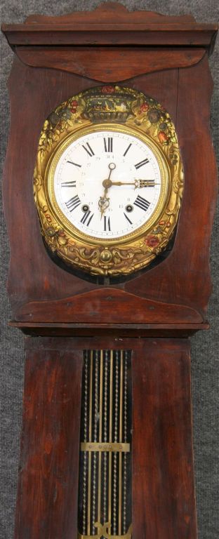 Antique French Morbier Tallcase Grandfather Clock