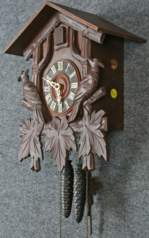 Vintage German Black Forest Cuckoo KooKoo Clock Birds For Sale 1