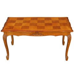 CUTE French Country Louis XV Parquetry Oak Coffee Table