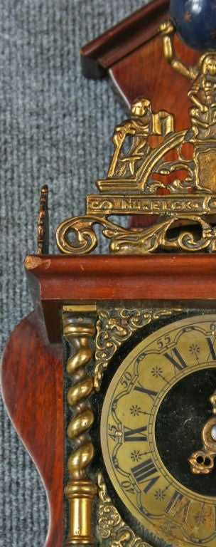 Mid-20th Century Vintage Dutch Zaandam Zaanse Atlas Pendulum Wall Clock For Sale