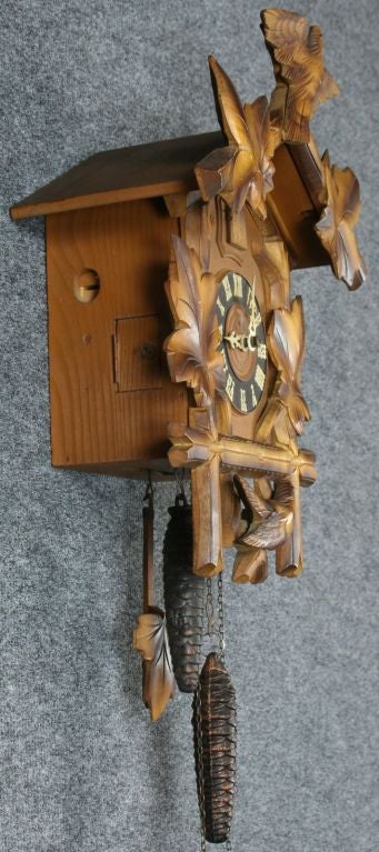 Wood Vintage German Black Forest Cuckoo KooKoo Clock For Sale