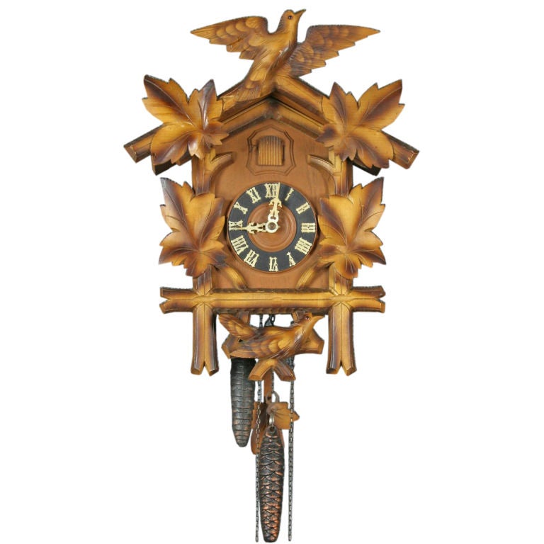 Vintage German Black Forest Cuckoo KooKoo Clock For Sale